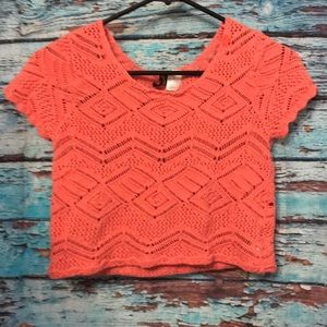 ⚜️"H&M DIVIDED" ADORABLE CROCHET TOP.⚜️